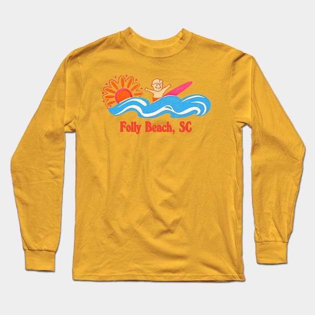 Folly Beach, SC Long Sleeve T-Shirt by CultOfRomance